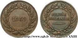 Essai monétaire hybride, module du décime 1839  VG.2901  TTB