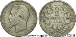 2 francs Napoléon III tête nue, petit BB 1856 Strasbourg F.262/7