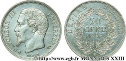 50 centimes Napoléon III, tête nue 1856 Strasbourg F.187/6