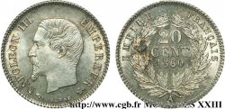 20 centimes Napoléon III tête nue 1860 Paris F.148/14
