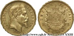 20 francs or Napoléon III, tête laurée 1861 Paris F.532/1