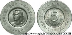 Essai de 5 centimes Rude 1909 Paris VG.4639  SUP