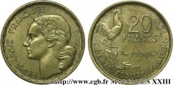 20 francs Georges Guiraud, 4 faucilles 1950 Beaumont-le-Roger F.401/3