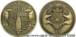 QUATRIÈME RÉPUBLIQUE Médaille Br 59 centenaire de la Banque de la Guyane 1955
 Paris