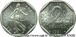 2 francs Semeuse, nickel, frappe monnaie 1991 Pessac F.272/15