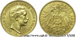ALLEMAGNE - ROYAUME DE PRUSSE - GUILLAUME II 10 marks or, 2e type 1904 Berlin