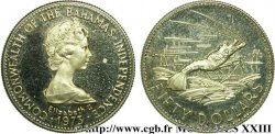 BAHAMAS - ÉLISABETH II 50 dollars or 1973 Paris