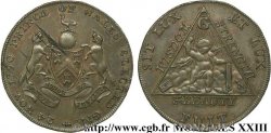 GREAT BRITAIN - GEORGES III Demi-penny token franc-maçonnique du Middlesex pour l’élévation du Prince de Galles au titre de Grand-Maître 1790