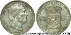 NETHERLANDS - KINGDOM OF THE NETHERLANDS - WILLIAM III 2 1/2 Gulden 1868 Utrecht