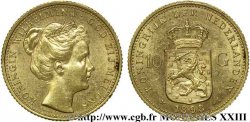 PAYS-BAS - ROYAUME DES PAYS-BAS - WILHELMINE 10 guldens or ou 10 florins 1er type 1898 Utrecht