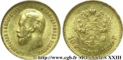 RUSSIA - NICOLA II 10 roubles or 1899 Saint-Pétersbourg XF