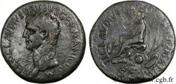 NÉRON DRUSUS Sesterce, (GB, Æ 35) TTB