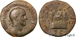 TRAJAN DÈCE Sesterce, (GB, Æ 29) TTB