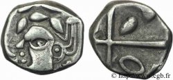 VOLQUES TECTOSAGES (région de Toulouse) Drachme “à la tête cubiste”