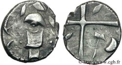 VOLQUES TECTOSAGES (région de Toulouse) Drachme “à la tête cubiste”