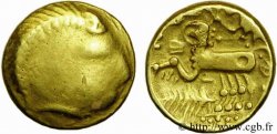 GALLIA - GALLIA DELLO SETTENTRIONALE - ÆDUI (BIBRACTE, Regione dello Mont-Beuvray) Quart de statère au bige et à l’épi