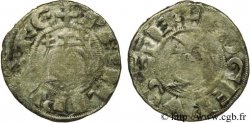 FILIPPO II AUGUSTUS AND ROGER II OF ROSOI Denier c. 1180-1201 Laon