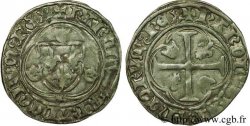 CHARLES VII LE VICTORIEUX Blanc à la couronne avec titulature royale au droit et au revers n.d. Dijon