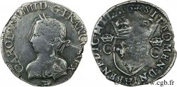 CHARLES IX Demi-teston, 2e type 1562 La Rochelle