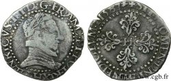 HENRI III Demi-franc au col plat 1587 La Rochelle