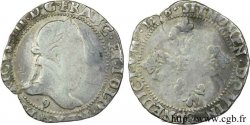 HENRI III Demi-franc au col plat 1578 Rennes