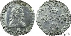 HENRI IV LE GRAND Demi-franc, type de Villeneuve 1607 Saint-André de Villeneuve-lès-Avignon