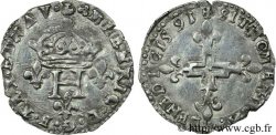 HENRY IV Double sol parisis 1591 Saint-Jean-de-Losne