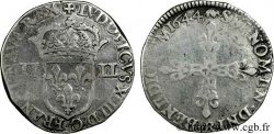 LOUIS XIV LE GRAND OU LE ROI SOLEIL Quart d écu, 1er type, écu de face 1644 Arras TB+