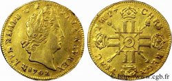 LOUIS XIV LE GRAND OU LE ROI SOLEIL Louis d’or aux huit L et aux insignes 1702 Rennes