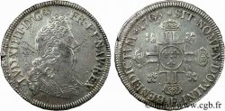 LOUIS XIV THE SUN KING Demi-écu aux huit L, 2e type 1705 Tours