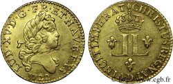 LOUIS XV THE WELL-BELOVED Demi-louis d’or aux deux L 1722 Lyon
