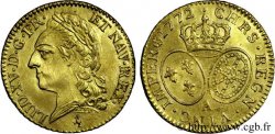 LOUIS XV DIT LE BIEN AIMÉ Louis d or aux écus ovales, buste lauré 1772 Paris