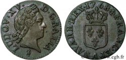LOUIS XV DIT LE BIEN AIMÉ Liard dit  à la vieille tête  1768 Paris TTB+