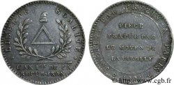 CONFIANCE (MONNAIES DE...) Essai de Brézin en argent 1792
