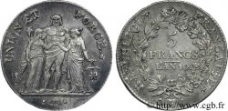 5 francs Union et Force, Union serré, avec glands intérieurs et gland extérieur 1802 Marseille F.288/73