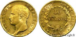 40 francs or Napoléon tête nue, calendrier grégorien 1806 Paris F.538/1