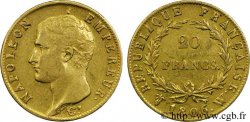 20 francs Napoléon tête nue, calendrier grégorien 1806 Lille F.513/5 TTB