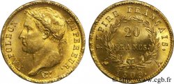 20 francs or Napoléon, tête laurée, Empire français 1809 Paris F.516/1