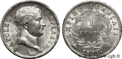 1 franc Napoléon Ier tête laurée, Empire français 1811 Rouen F.205/28