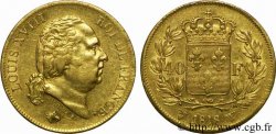 40 francs or Louis XVIII 1818 Lille F.542/8