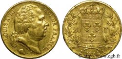 20 francs or Louis XVIII, tête nue 1824 Paris F.519/31