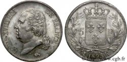 5 francs Louis XVIII tête nue 1823 Bordeaux F.309/82 SUP