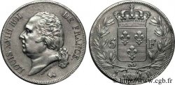 5 francs Louis XVIII tête nue 1824 La Rochelle F.309/91