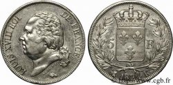 5 francs Louis XVIII tête nue 1824 Bordeaux F.309/93 TTB