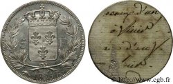 Épreuve uniface de revers de 5 francs, par Michaut 1825 Strasbourg VG.-