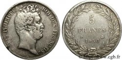 5 francs type Tiolier sans le I, tranche en creux 1830  Lyon F.313/3 TTB