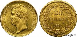 20 francs or Louis-Philippe, Tiolier, tranche inscrite en relief 1831 Paris F.525/2 TTB