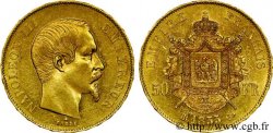 50 francs or Napoléon III, tête nue 1855 Strasbourg F.547/2 SUP