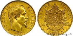 50 francs or Napoléon III, tête nue 1858 Strasbourg F.547/6