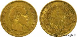 5 francs or Napoléon III tête nue, grand module 1855 Paris F.501/1